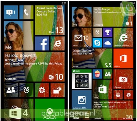 Windows Phone 8.1: meer Live Tiles voor alle schermformaten op homescreen