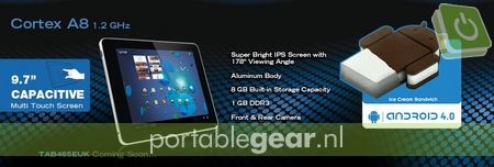Yarvik TAB465EUK GoTab Exxa: Android 4.0-tablet